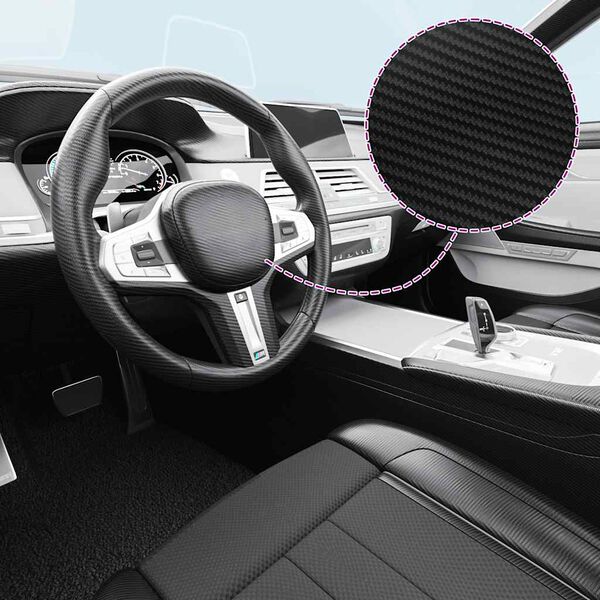 vidaXL Bílafilma 3D Svört 100x150 cm