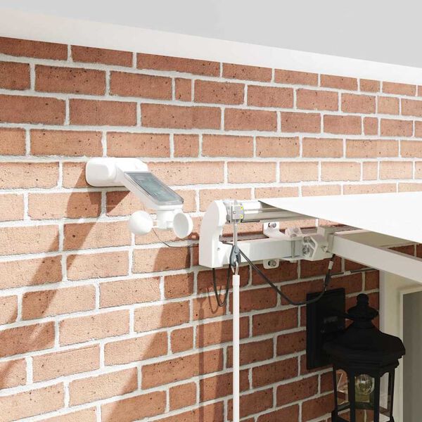 vidaXL H&aelig;gt a&eth; draga saman skyggni Hv&iacute;tt 500 &times; 350 cm