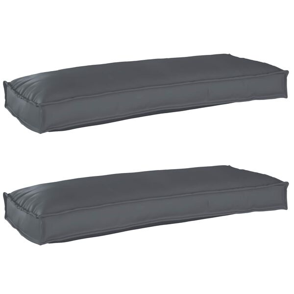 vidaXL P&uacute;&eth;asett &aacute; pall 2 pcs Antras&iacute;t 100 x 40 x 8 cm Oxford efni