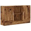 vidaXL Skenkur Gamall Vi&eth;ur 120x30,5x70 cm Samsettur Vi&eth;ur