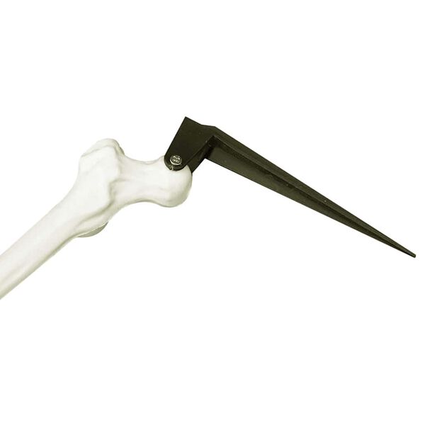 vidaXL Halloween Skeleton Hv&iacute;tt 45,5 x 13 cm Plast