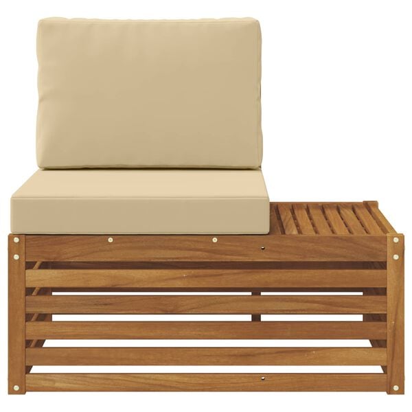 vidaXL &Uacute;tiv&ouml;ru enda s&oacute;fi N&aacute;tt&uacute;rulegur 91 x 63 x 73 cm Hrein akas&iacute;utr&eacute;