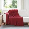 vidaXL &THORN;eppi 6 pcs Bordeaux Rau&eth;ur 200 x 150 cm Fl&iacute;s