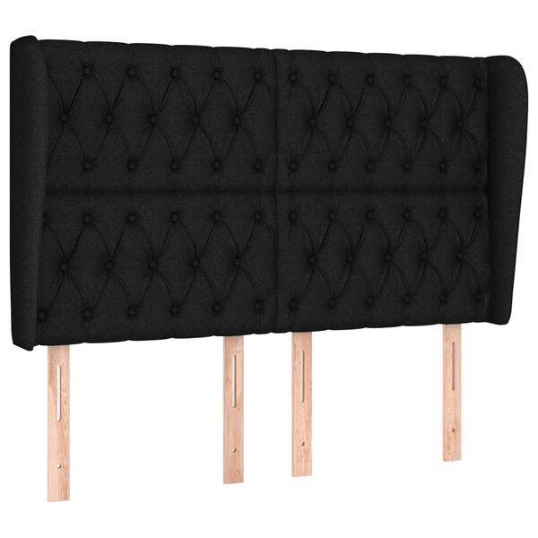 vidaXL H&ouml;f&eth;agafl me&eth; Eyrum 147x23x118/128 cm Sv&ouml;rt Efni