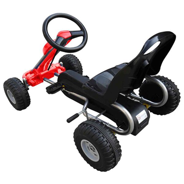 vidaXL Pedal Go Kart Rauður