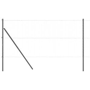 vidaXL Gir&eth;ingarp&oacute;stur 52 pcs Gr&aacute;r 3,2 x 3,2 x 150 cm