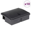 vidaXL m&uacute;sagildrur 10 stk Svartar 13x10x4 cm