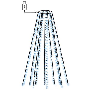 vidaXL j&oacute;latr&eacute;snetlj&oacute;s me&eth; 300 LED Bl&aacute;tt 300 cm