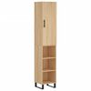 vidaXL H&aacute;r Sk&aacute;pur Sonoma Eik 34,5x34x180 cm Samsettur Vi&eth;ur