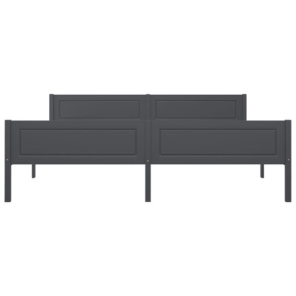 vidaXL R&uacute;mgrind Gr&aacute; Gegnheil Fura 180x200 cm