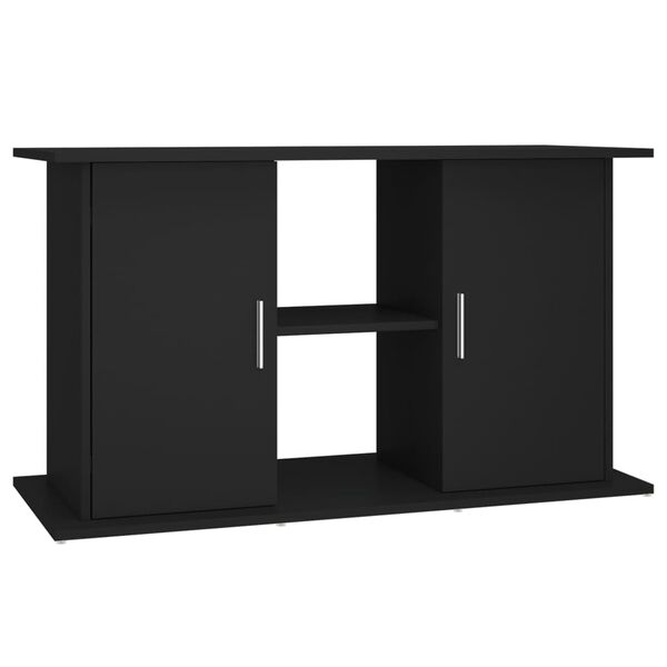 vidaXL Fiskab&uacute;rsstandur Svartur 101x41x58 cm Samsettur vi&eth;ur