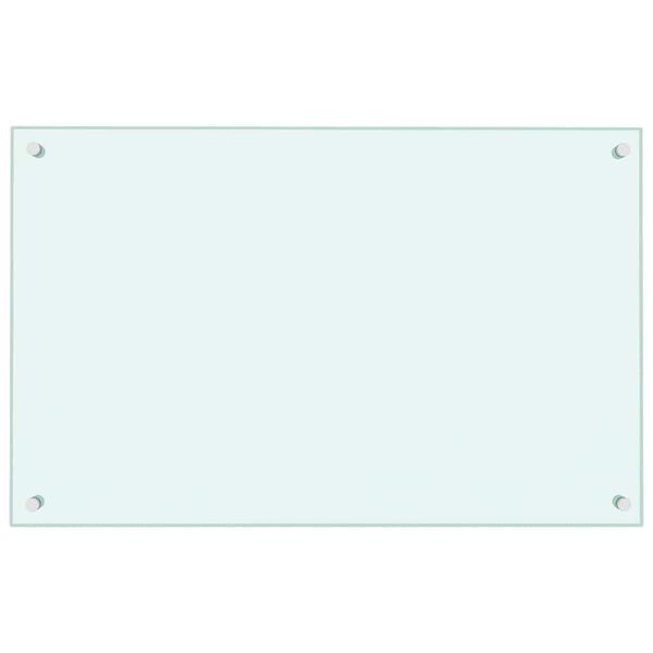 vidaXL Eldh&uacute;svegg&thorn;il 2 stk. 80x50 cm Hv&iacute;tt Hert Gler