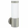 vidaXL Utandyra veggl&yacute;sing Silfur 12 x 8,5 x 27 cm