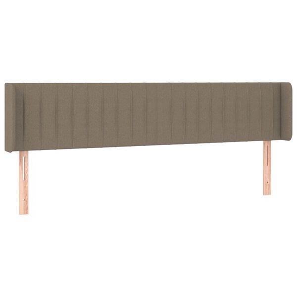 vidaXL LED h&ouml;fu&eth;gafl Taupe 163x16x78/88 cm Efni