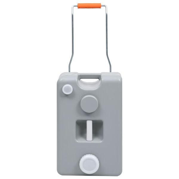 vidaXL Vatnstankur &aacute; Hj&oacute;lum fyrir &Uacute;tileigur 25 L Gr&aacute;r