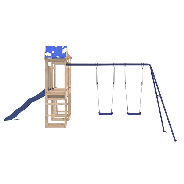 vidaXL Útileiktæki Gegnheil Fura