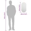 vidaXL Spegill 60x30 cm Gler
