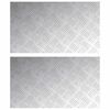 vidaXL Stigaplata R&eacute;tthyrningur 2 pcs Silfur 70 x 40 cm &Aacute;l