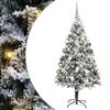 vidaXL Gervi j&oacute;latr&eacute; me&eth; 300 LED Hv&iacute;tt 180 cm PVC, st&aacute;l og plast