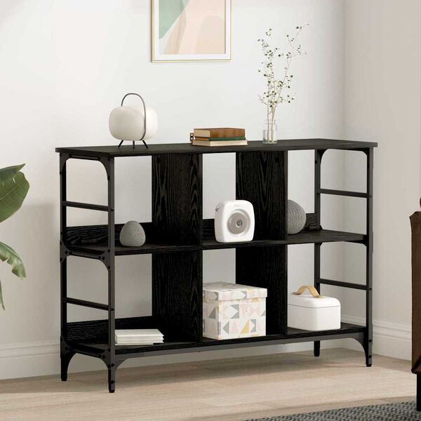 vidaXL Vi&eth;beinteyfla Svartur Eik 102 x 32 x 73,5 cm