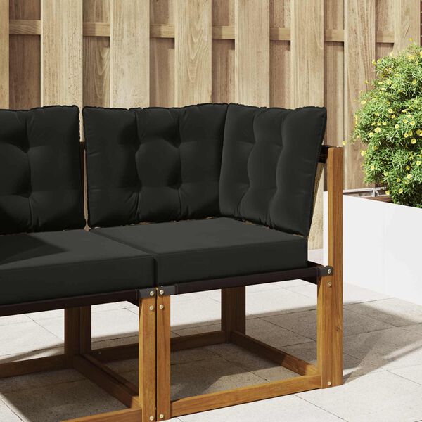 vidaXL Utandyriss&oacute;fap&uacute;&eth;i 3 pcs Svart P&oacute;l&yacute;ester