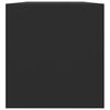 vidaXL Vínylplötuskápur Svartur 71x34x36cm Samsettur Viður