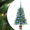vidaXL J&oacute;latr&eacute; me&eth; 150 LED me&eth; standi Gr&aelig;nn 90 cm PE
