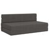 vidaXL Faldandi s&oacute;fi sem r&uacute;m D&ouml;kk gr&aacute; 203 x 152 x 15 cm Korduroy efni