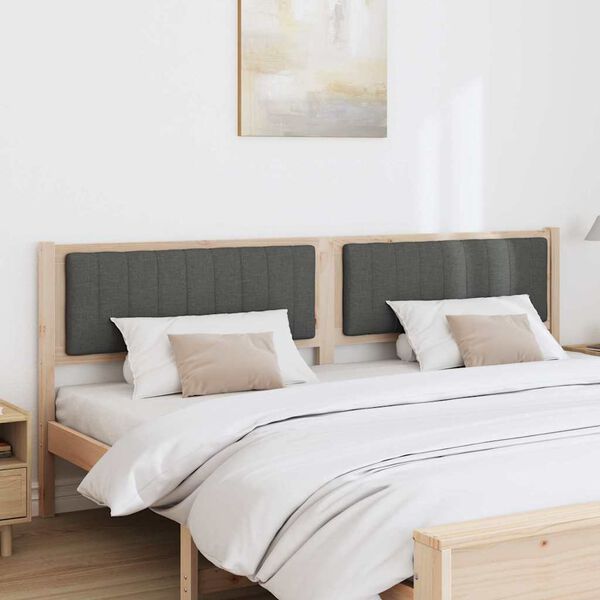 vidaXL B&oacute;lstru&eth; r&uacute;mgafl me&eth; h&ouml;fu&eth;gafl Br&uacute;nn 200 cm Solid furuhikk