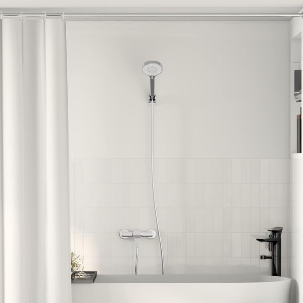 vidaXL Sturtuhaugssett chrome G 1 / 2 tommur L&aacute;t&uacute;n