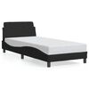vidaXL R&uacute;mgrind Dover Sv&ouml;rt 90x190 cm Tau&aacute;kl&aelig;&eth;i