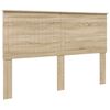 vidaXL H&ouml;f&eth;agafl me&eth; h&ouml;fu&eth;gafl Sonoma Eik 150 cm Samsettur vi&eth;ur