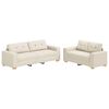 vidaXL S&oacute;fi 2 pcs Drapplita&eth;ur 221 x 80 x 80 cm L&iacute;n-blanda&eth;ur efni