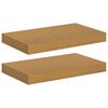 vidaXL Vegghylla 2 pcs Drapplita&eth;ur 40 x 23,5 x 4 cm Samsettur vi&eth;ur