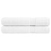 vidaXL G&aelig;&eth;as&aacute;nuhandkl&aelig;&eth;i SOLUND 2 stk Hv&iacute;t 80x200cm 600g/fm