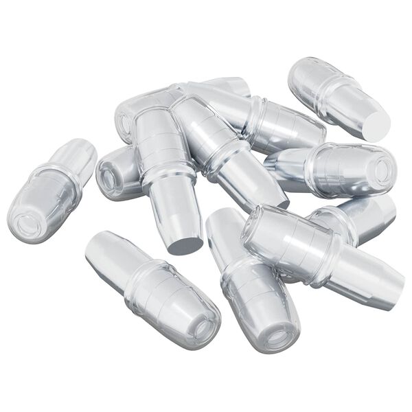 vidaXL Hillupinn 12 pcs Silfur 7 x 16 mm J&aacute;rn