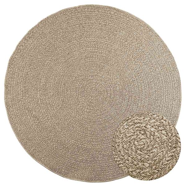 vidaXL motta "ZIZUR" Beige &Oslash; 200 cm Jute Look innan og utan