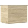vidaXL Geymslubox Sonoma Eikarlitur 60x42x46 cm Samsettur Vi&eth;ur