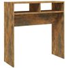 vidaXL Veggbor&eth; Reyklitu&eth; Eik 78x30x80 cm Samsettur Vi&eth;ur
