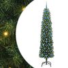 vidaXL Gervi j&oacute;latr&eacute; me&eth; 300 LED Gr&aelig;nn 210 cm PVC, st&aacute;l og plast
