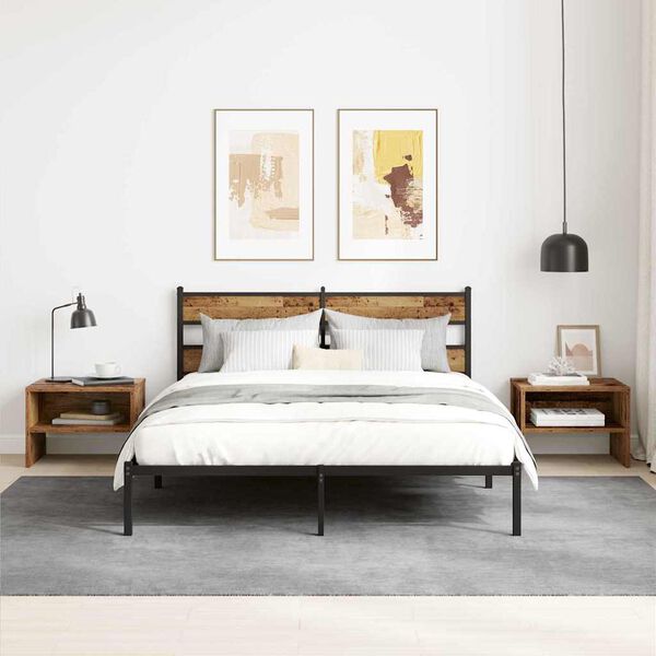 vidaXL Noat&ouml;flu sk&aacute;pur Gamalt vi&eth;ur 40 x 40 x 30 cm Samsettur vi&eth;ur