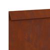 vidaXL Sniglafence 16 pcs Rusty 100 x 3,5 x 25 cm Ve&eth;ra&eth; st&aacute;l
