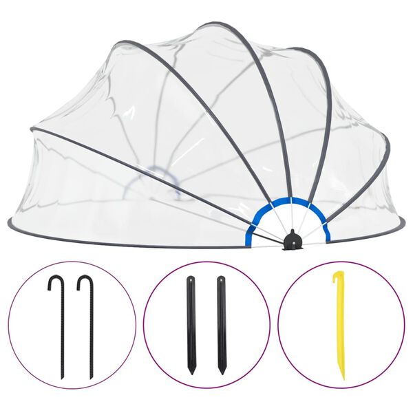 vidaXL Sundlaugarhvolfþak 440x220 cm