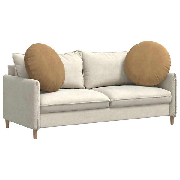 vidaXL Setjp&uacute;&eth;ar 2 pcs Br&uacute;nn &Oslash; 80 x 29 cm Flauel