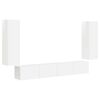vidaXL Sj&oacute;nvarpsveggskap set 4 pcs H&aacute;gloss hv&iacute;tur Samsettur vi&eth;ur