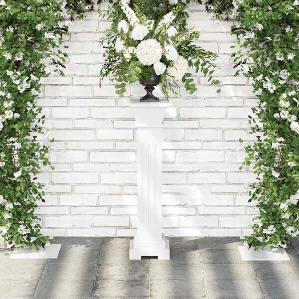 vidaXL Klassískur ferningur súlu plöntustandur MDF