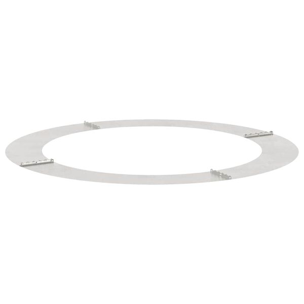 vidaXL hentar fyrir Flat tr&eacute;hringi 5 pcs Silfur &Oslash;90 / 120 cm