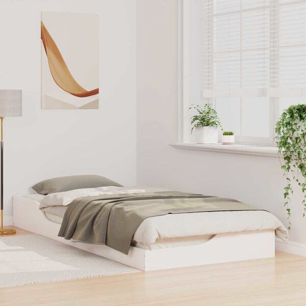 vidaXL Ramsvík Hvítt 80 x 210 cm Solid furuhikk