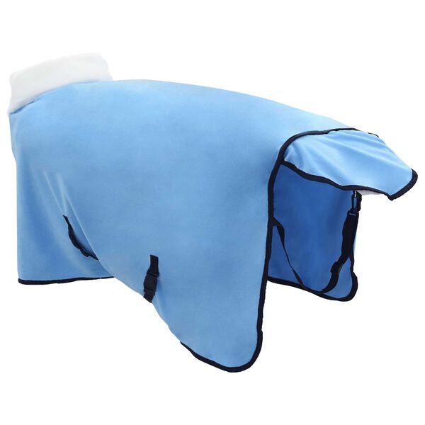 vidaXL Hrossateppa Fullur Aqua 95 cm P&oacute;l&oacute;rafleece
