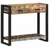 vidaXL Veggbor&eth; Marglitur 90 x 33 x 75 cm Solid endurheimt tr&eacute;